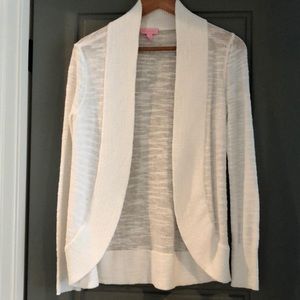 White Lilly Pulitzer cardigan